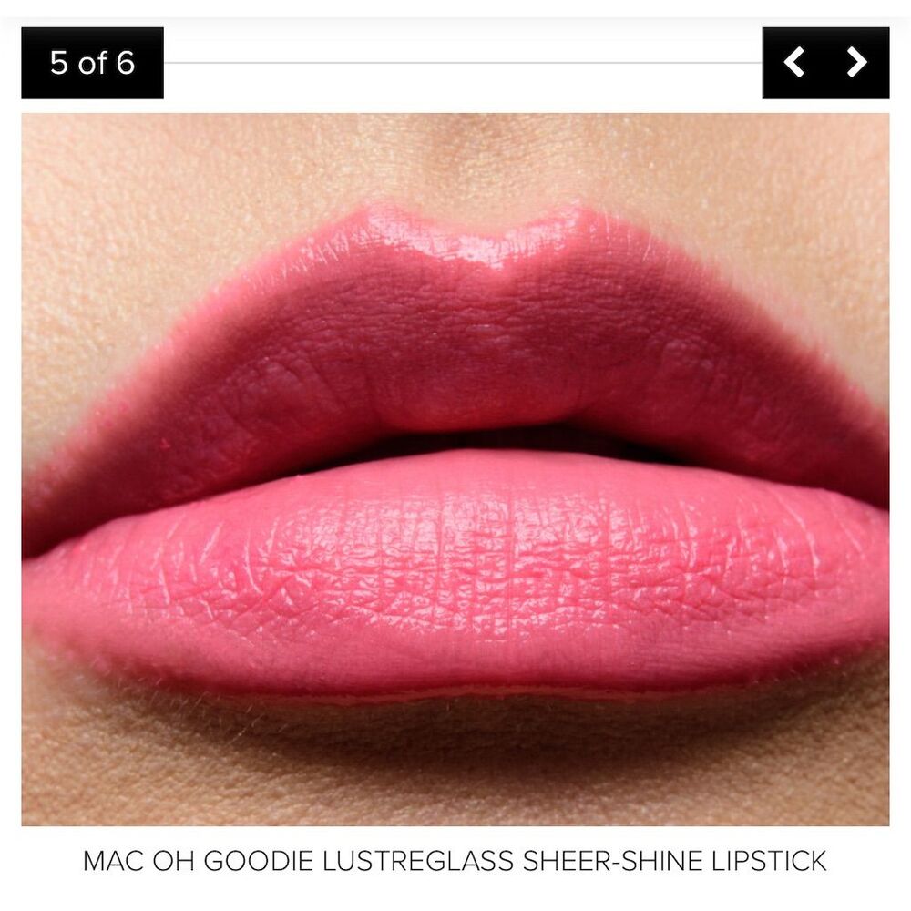 MAC  Lustreglass Sheer-Shine Lipstick DISCONTINUED Shade “Oh Goodie”